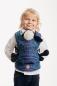 Preview: LennyLamb Puppentragehilfe mit Schnallen Peacock's Tail - dunkelblau